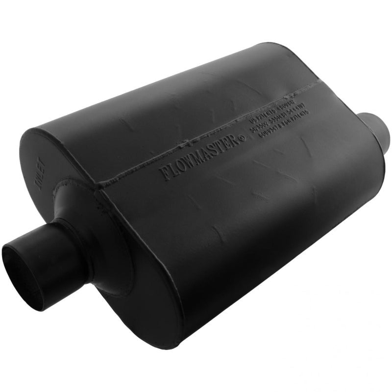 Flowmaster Super 40 Series 2.5-Inch Center Inlet/Offset Outlet Muffler - 952547