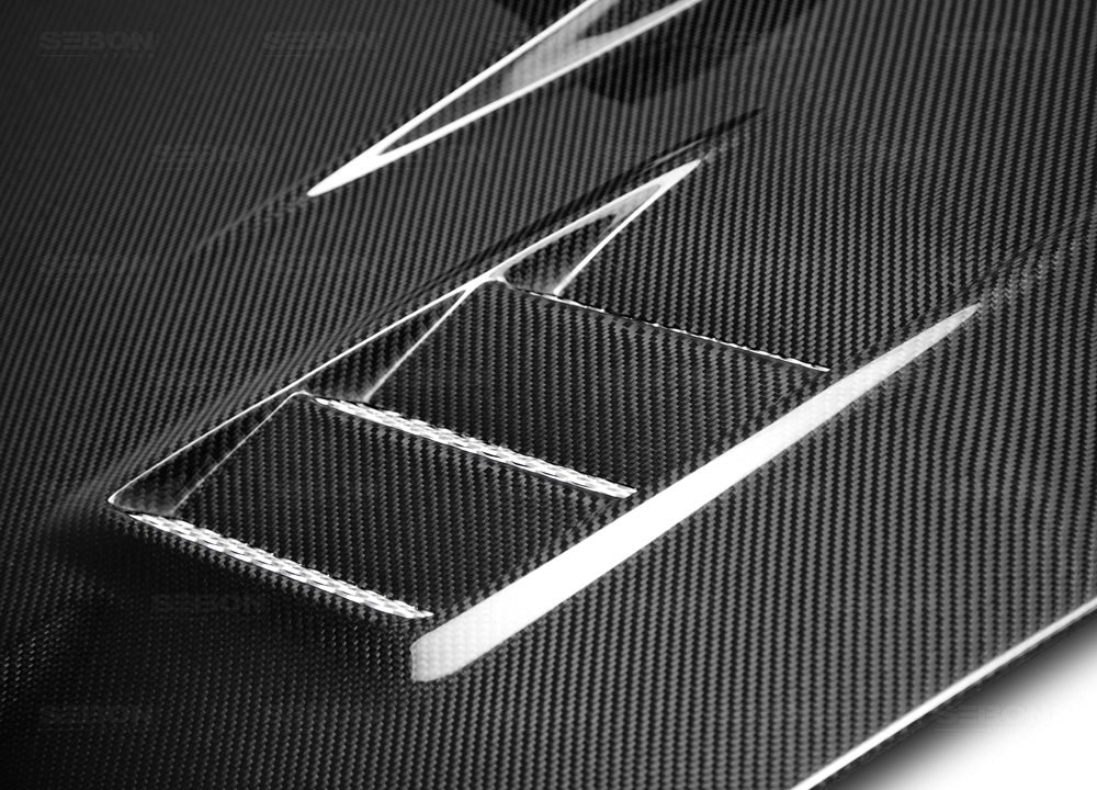 Seibon Carbon Fiber CWII Style Hood - 2004-2005 Subaru WRX / STI