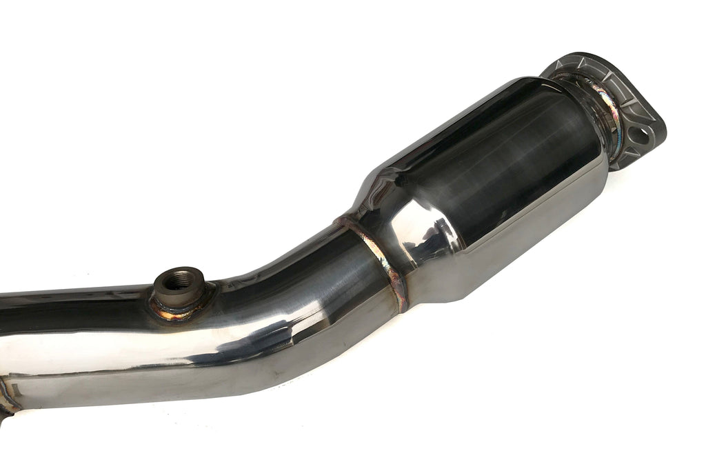 Invidia Downpipe Lower Catted Divorced Wastegate w/ 2 Bungs - Subaru Models (Inc. 2008-2014 WRX / 2008-2021 STI)