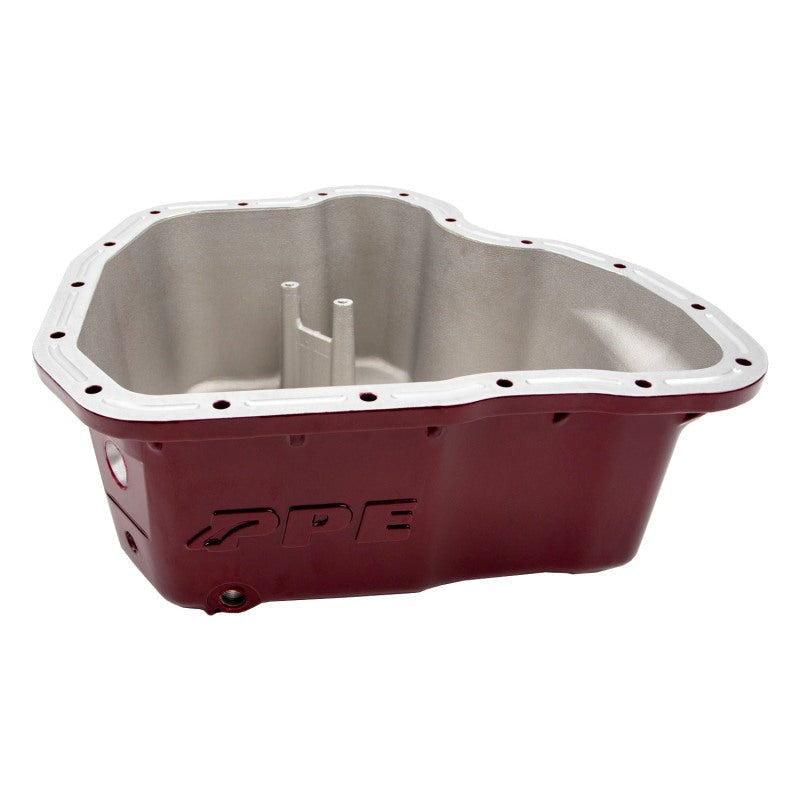 Wehrli 01-10 GM Duramax WCFab X PPE High Capacity Aluminum Oil Pan - Candy Red