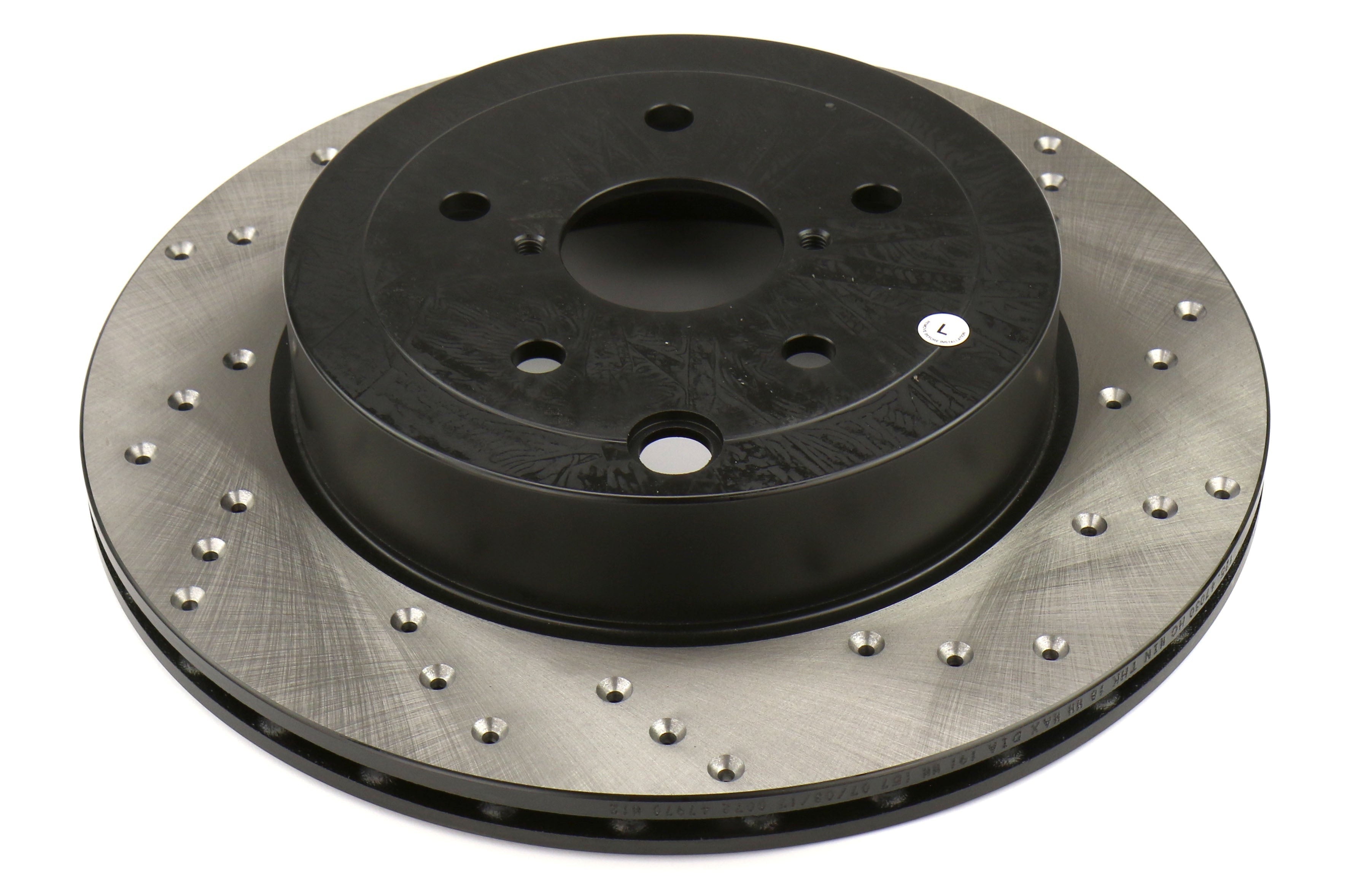 Stoptech Drilled Rotor Single Rear Left - 2008-2017 Subaru STI