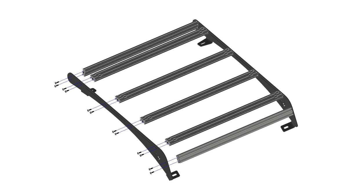 Polaris RZR Trail (No Roof) 2021 Roof Rack Cutout for 30 Inch Light Bar Prinsu