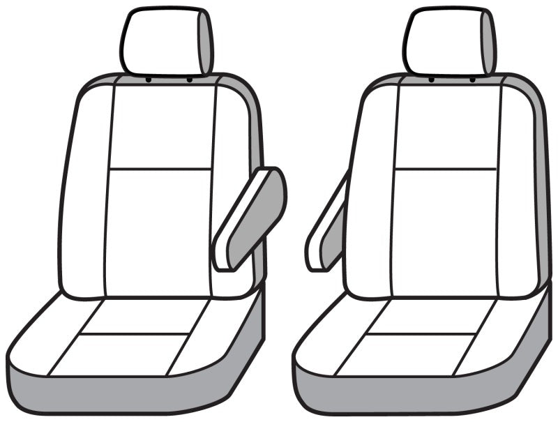 Covercraft 19-26 Mercedes-Benz Sprinter Polycotton SeatSaver Custom Front Row Seat Covers-Tan