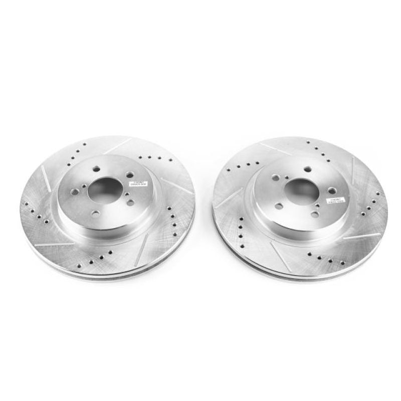 PowerStop Evolution Drilled & Slotted Front Brake Rotors (Pair) - 2019 Subaru Crosstrek