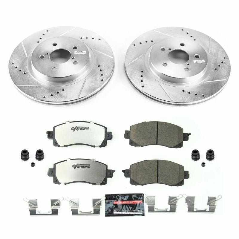 PowerStop Z26 Street Warrior Front Brake Kit - 2018-2019 Subaru Crosstrek
