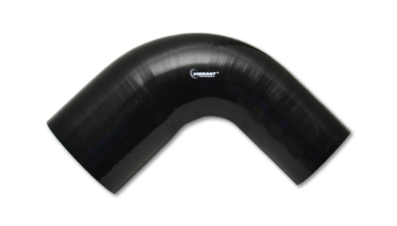 Vibrant Performance 90 Degree Reducer Elbow, 3.50in ID x 3.25in ID x 4.00in Leg Length - Black, Custom Automotive Fabrication - Part 19796