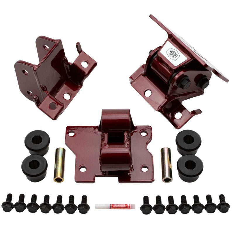 Wehrli 01-10 GM Duramax LB7/LLY/LBZ/LMM Heavy Duty Engine Mount - WCFab Red