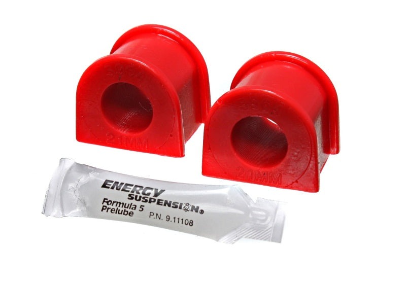 Energy Suspension Front 21mm Sway Bar Bushing Set - Red - 2002-2007 Subaru WRX / 2003-2008 Subaru Forester / 2005-2009 Subaru Legacy / 2005-2009 Subaru Outback