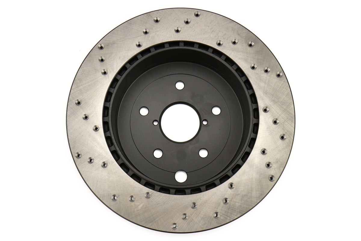 Stoptech Drilled Rotor Single Rear Left - 2008-2017 Subaru STI