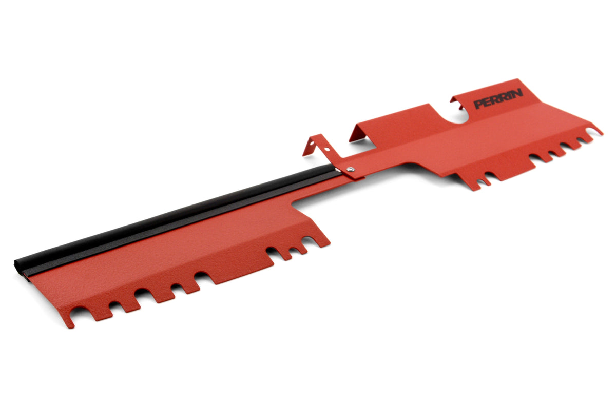PERRIN Radiator Shroud (Use With & Without OEM Intake Scoop) Red - 2015-2020 Subaru WRX / STI