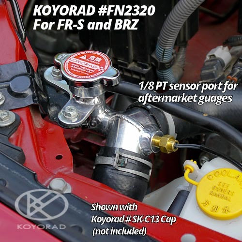 Koyo Aluminum Filler Neck - 2013-2021 Scion FR-S / Subaru BRZ / Toyota 86