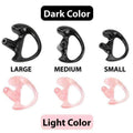 Rugged Radios Rubber Ear Mold Buds for Acoustic Tubes Left Ear / Light Color