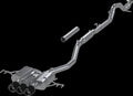 MBRP T304 Stainless Steel 3" Cat-Back - Triple Center Outlet w/ Carbon Fiber Tips - 2023-2026 Honda Civic Type R