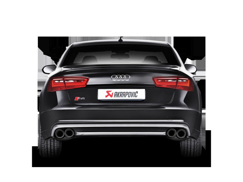 Akrapovic Evolution Line Cat Back Titanium with Carbon Tips for 2013-2017 Audi S6 Avant/Limousine (C7) - S-AU/TI/6H