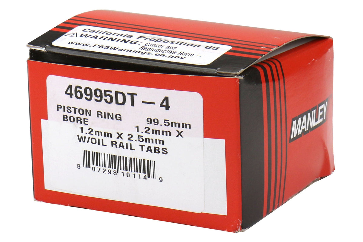 Manley Performance Piston Ring Set 99.5mm - Subaru EJ25 Turbo Models (inc. 2006-2014 WRX / 2004-2021 STI)