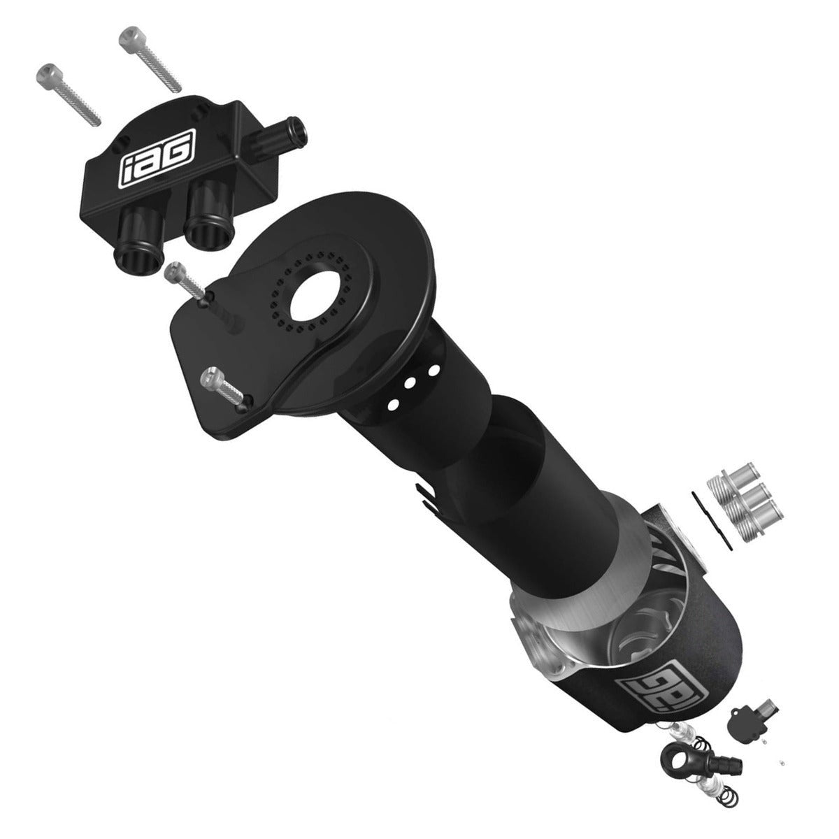 IAG Performance Air Oil Separator AOS - Black - 2008-2014 WRX / 2008-2021 STI / 2005-2009 Legacy GT