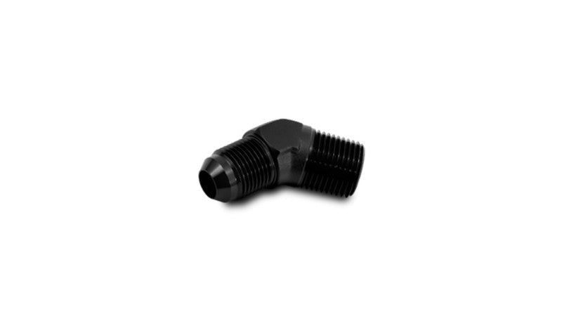 Vibrant Performance 45 Degree Adapter Fitting, -6AN x 1/2in NPT, AN/NPT/ORB Performance Fluid Plumbing, for Performance Automotive Builds - Part 10173