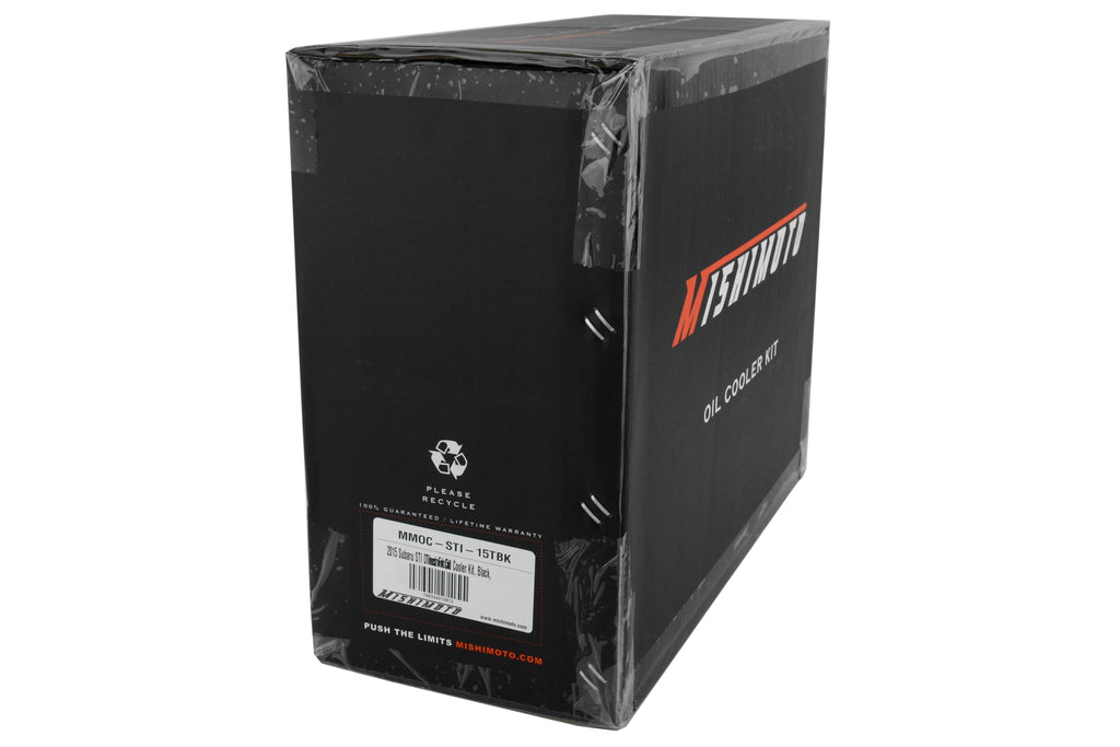 Mishimoto Thermostatic Oil Cooler Kit Black - 2015-2021 Subaru STI