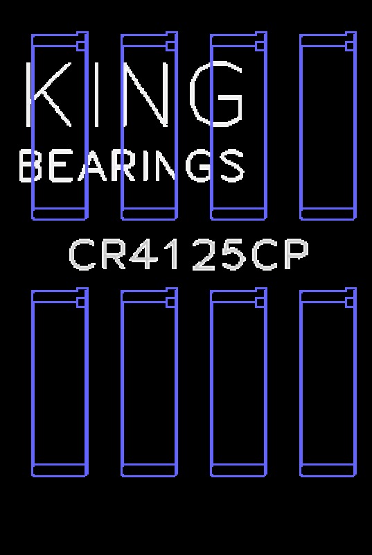 King Engine Bearings (Size 0.5) Performance Rod Bearing - Set of 4 - Subaru EJ Models (inc. 2002-2014 WRX / 2004-2021 STI)