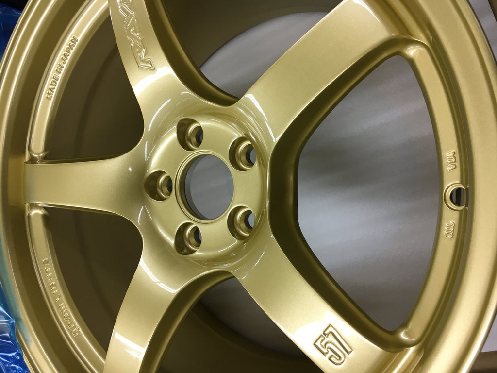 Rays Gram Lights 57CR E8 Gold 18x9.5 +38mm 5x114.3 (Single Wheel) - 2015-2024 Subaru WRX / 2015-2021 STI / 2019-2024 Forester