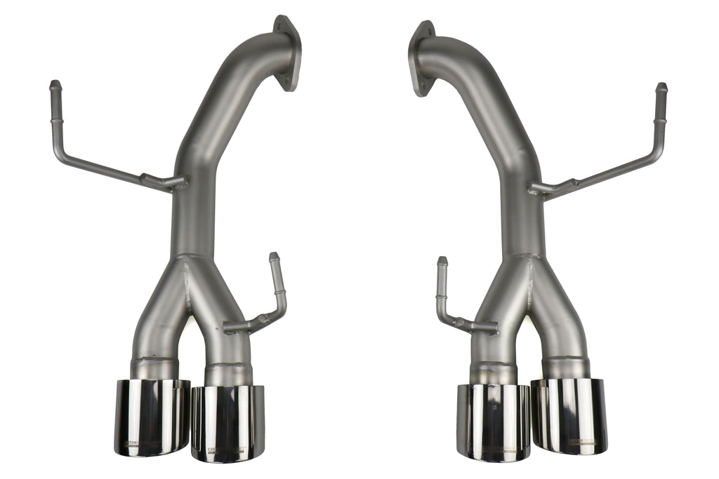 cp-e Austenite Off Road Axle Back Exhaust w/ Polished Tips - 2015-2021 Subaru WRX / STI