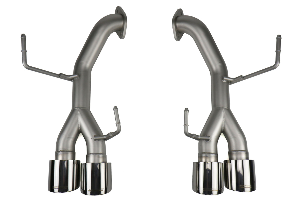 cp-e Austenite Off Road Axle Back Exhaust w/ Polished Tips - 2015-2021 Subaru WRX / STI