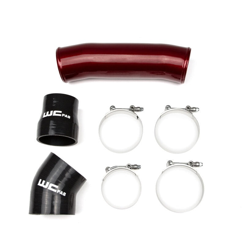 Wehrli 98.5-02 Cummins 5.9L Passenger Side 3.5in Intercooler Pipe - Bengal Silver