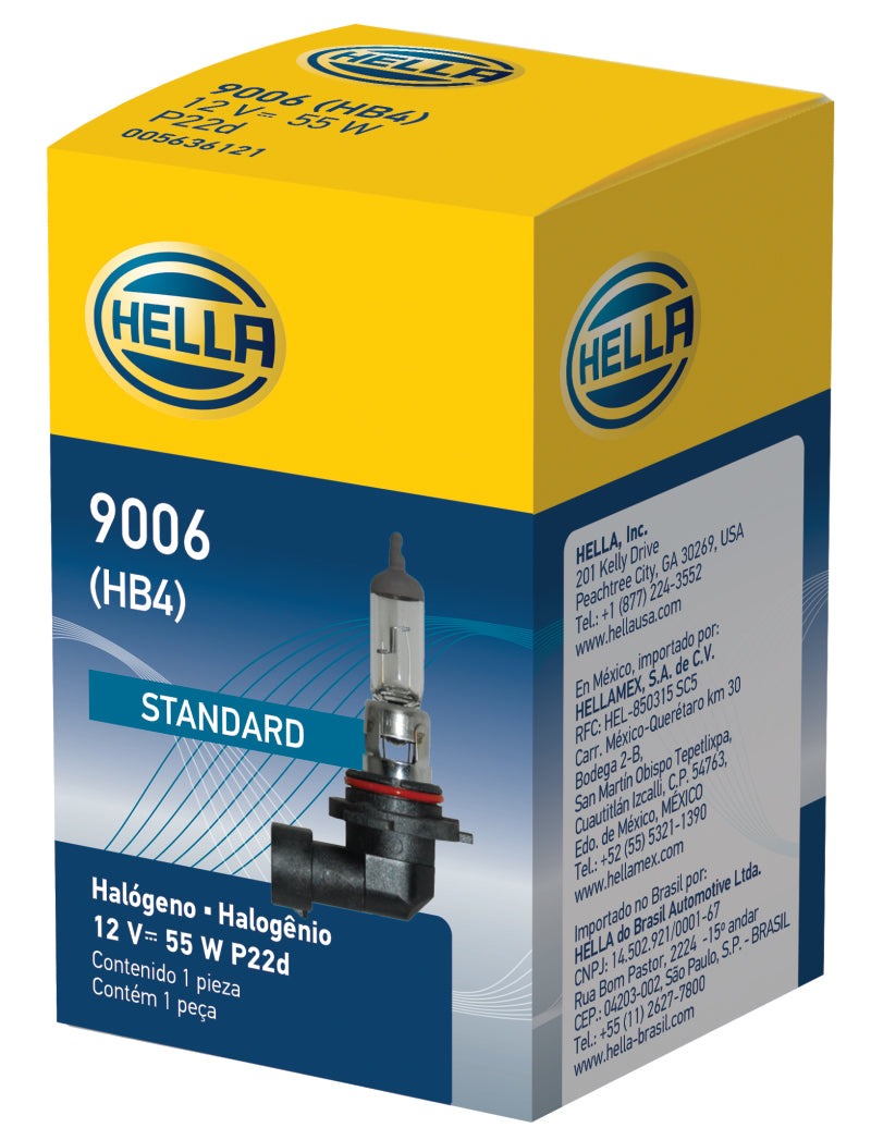 Hella 9006 12V 55W Halogen Bulb - Universal