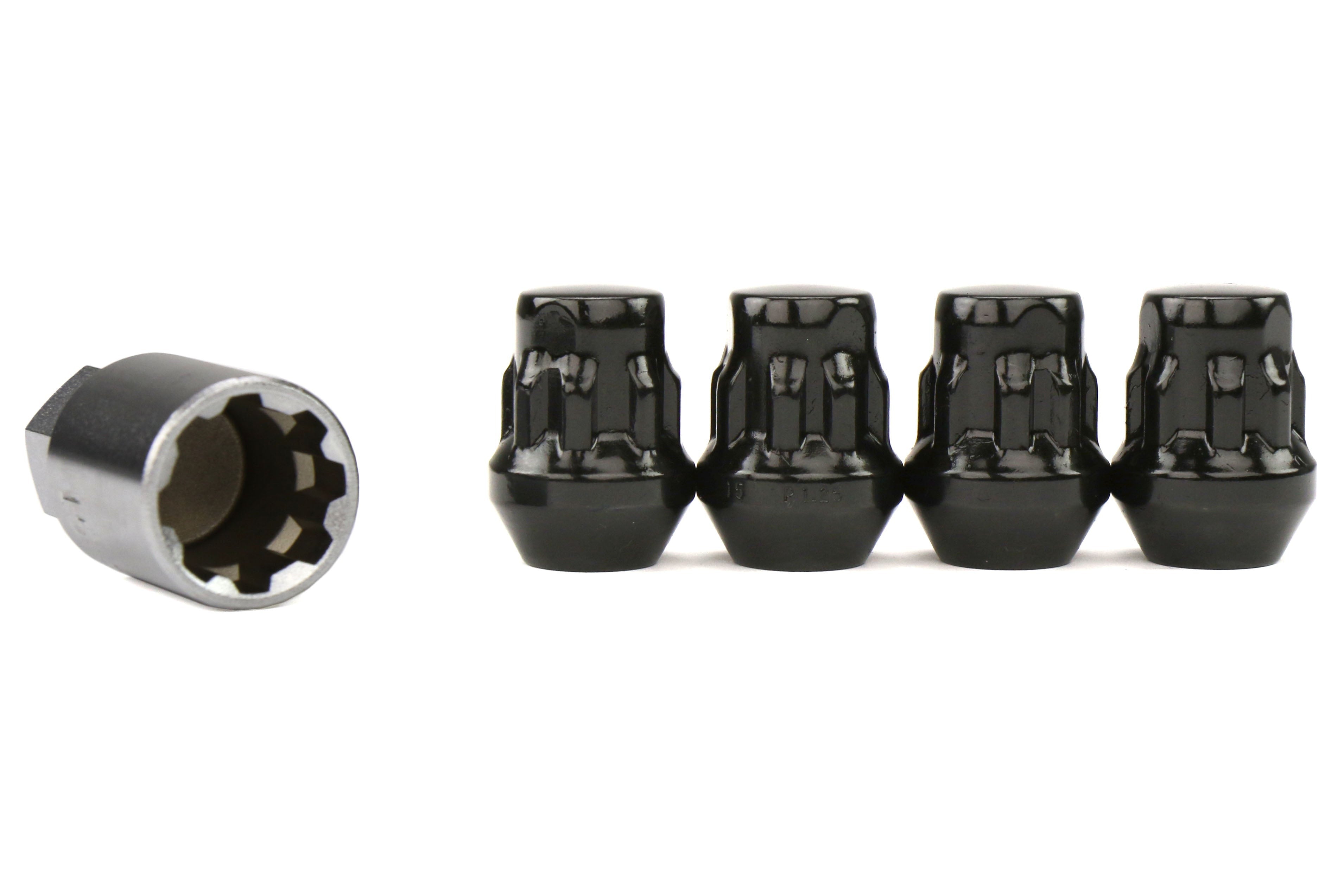 Project Kics Bull Lock Wheel Lock Set 17mm 12X1.25 Black - Universal