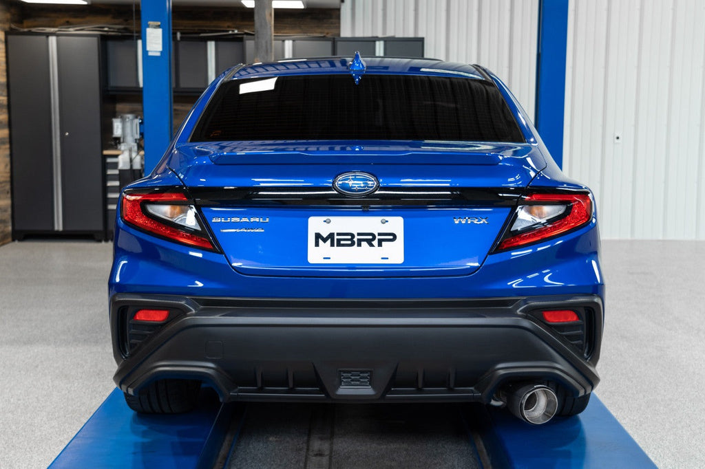 MBRP Cat Back Exhaust 3 inch Single Exit w/ Carbon Tip - 2022-2024 Subaru WRX