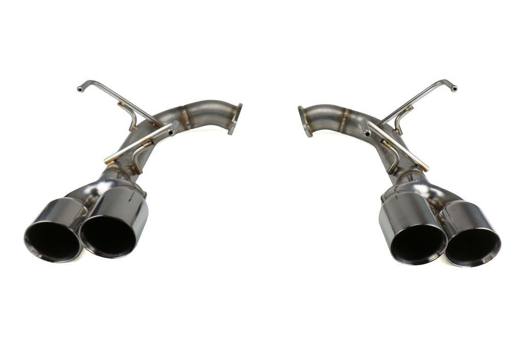 Remark Axle Back Exhaust Muffler Delete Stainless Double Wall Tips - 2015-2024 Subaru WRX / 2015-2021 STI