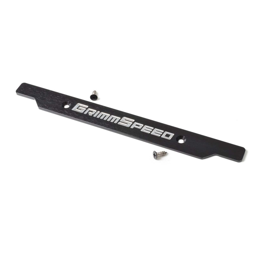 GrimmSpeed License Plate Delete Black/Silver - 2006-2014 Subaru WRX/STI