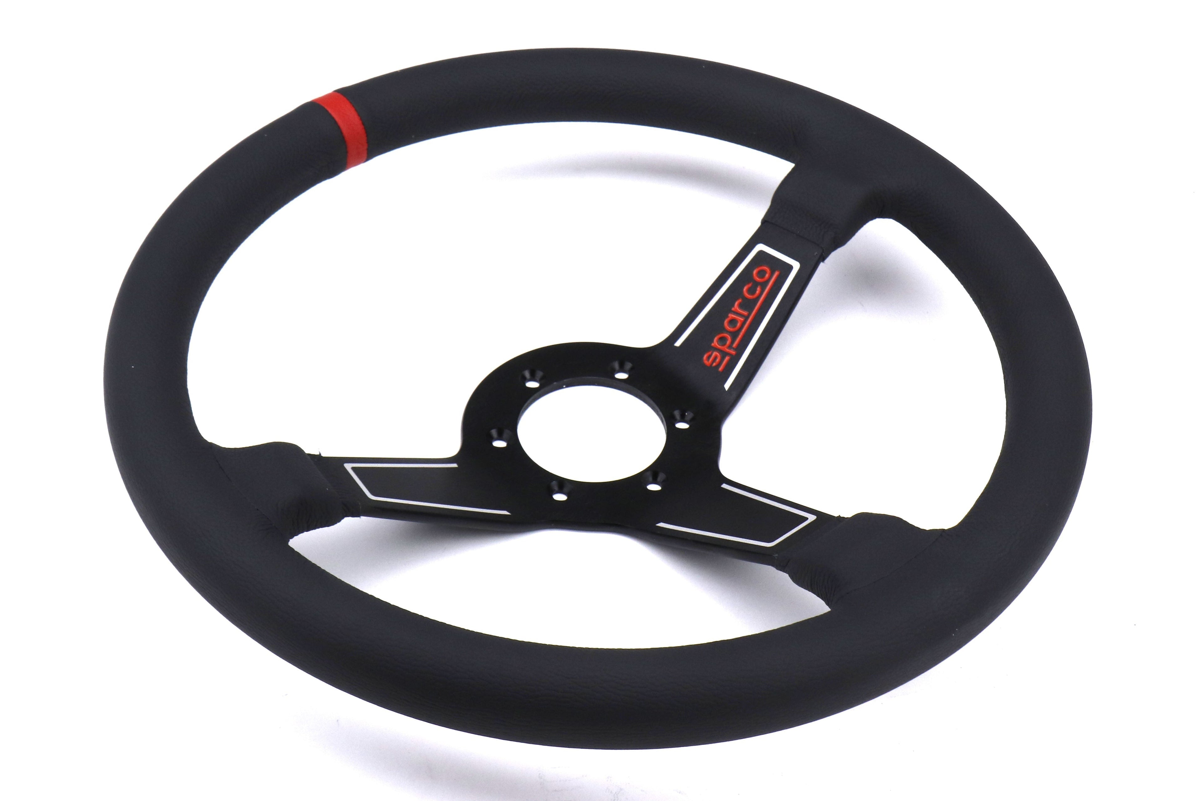 Sparco L575 Steering Wheel Leather Black - Universal