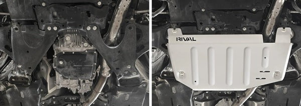 RIVAL Aluminum 1/4 Inch Skid Plate (Transmission) - 2019-2024 Subaru Forester / 2020-2024 Outback