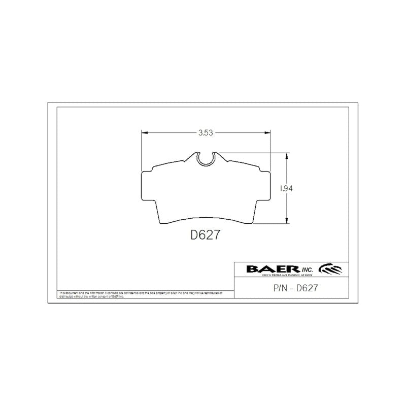 Baer Brakes Replacement Pads for Rear Classic and Ironsport Systems