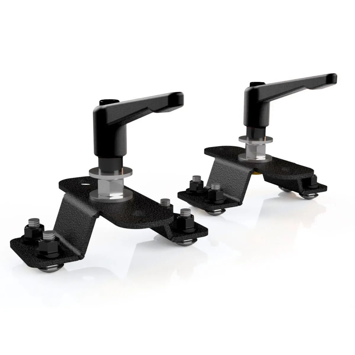 High Lift Jack Mounts Set of Two Powdercoat Black Satin Texture Prinsu
