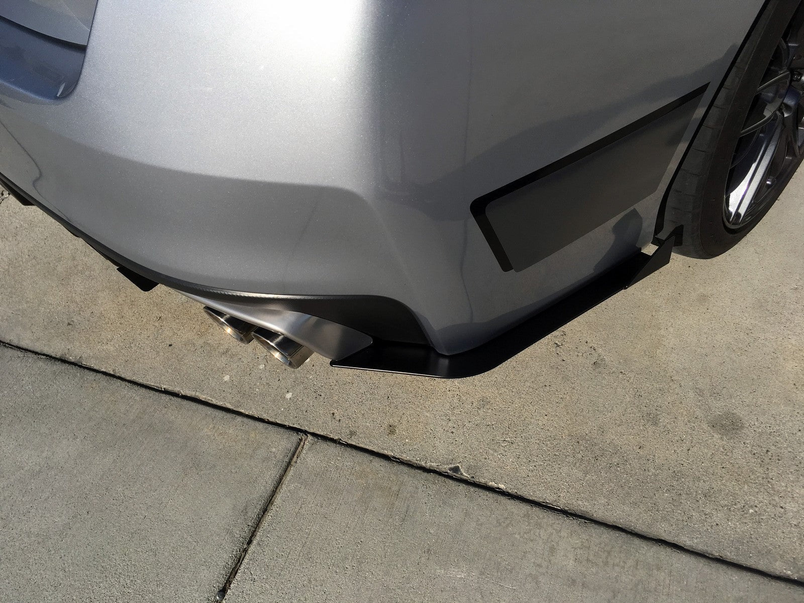 Rally Innovations Aluminum Rear Splitter / Spats - 2015-2021 Subaru WRX / STI