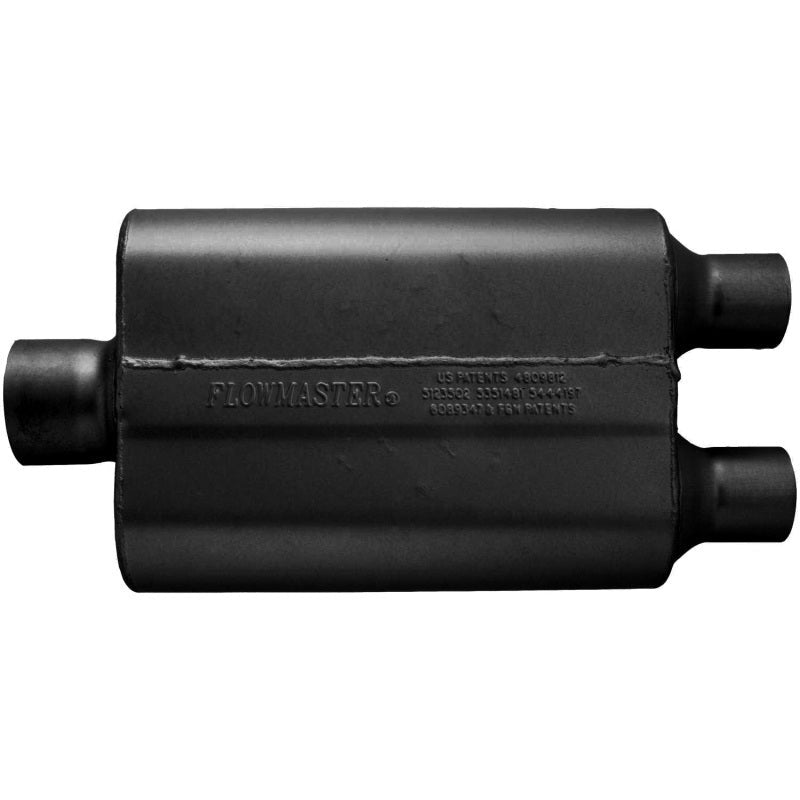 Flowmaster 40 Series Delta Flow 3-Inch Center Inlet / Dual 2.25-Inch Outlets Muffler - 9430422