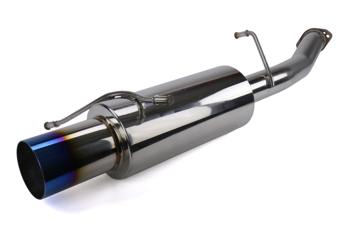 TurboXS Axleback Muffler 4.5in Blued Tip - 2002-2007 Subaru WRX / 2004-2007 STI
