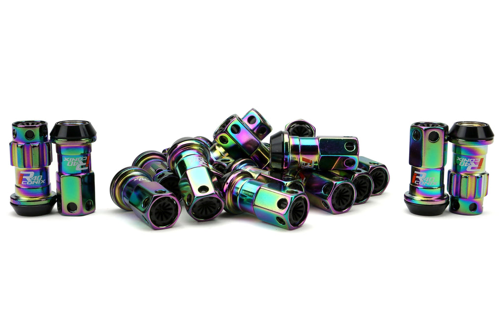 Project Kics R40 Iconix Neo Chrome Locking Lug Nuts M12X1.25