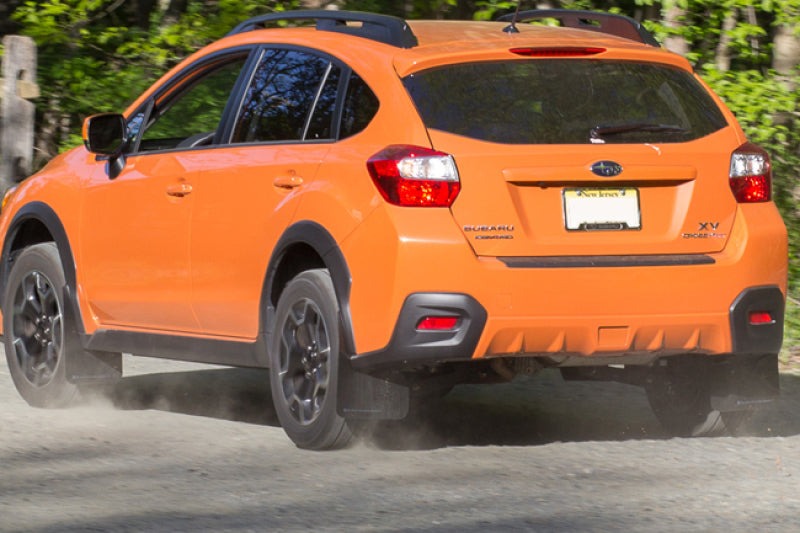 Rally Armor Black UR Mud Flap - Teal Altered Font Logo - 2013-2017 Subaru XV Crosstrek