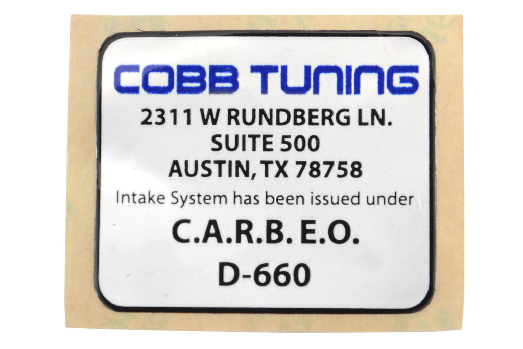 Cobb Subaru SF Intake System - COBB Blue - 2005-2009 Subaru Outback XT / Legacy GT