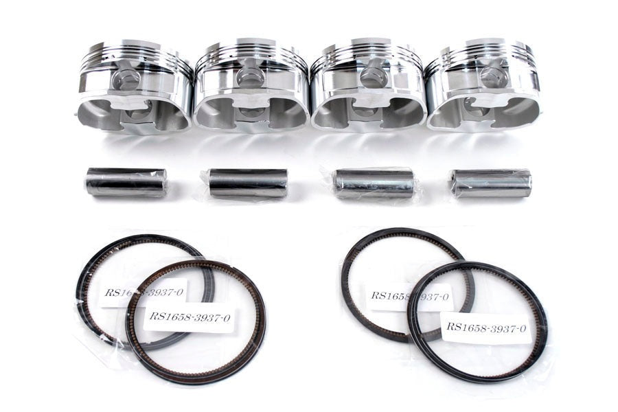 CP Piston & Ring Set - Bore (100mm) CR (8.2) Set of 4 - Subaru EJ257 2004-2021 STI