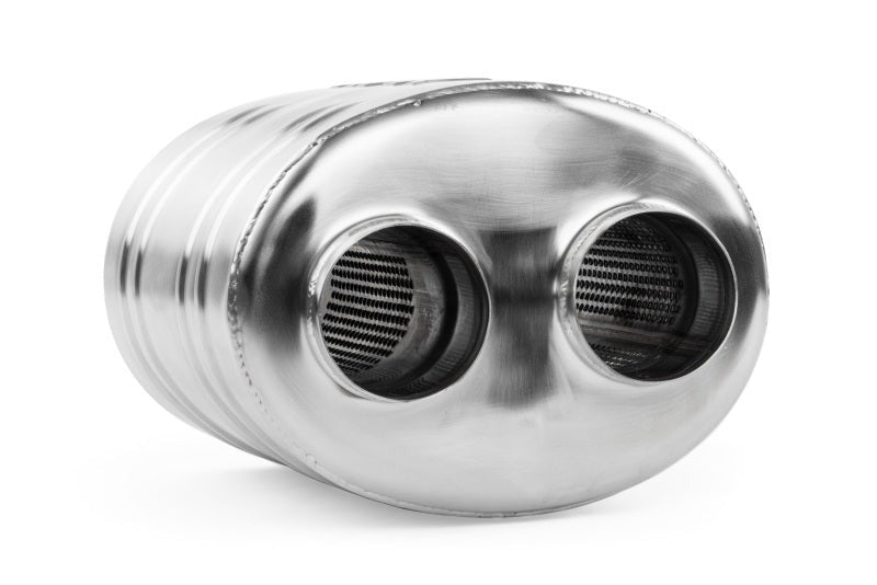 APR Premium Sound Absorption Muffler - Dual 63.5mm (2.5in) - Oval Body 220mm x 169mm x 260mm