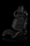 BRAUM ALPHA-X Series Sport Seats - Black / Black - Universal
