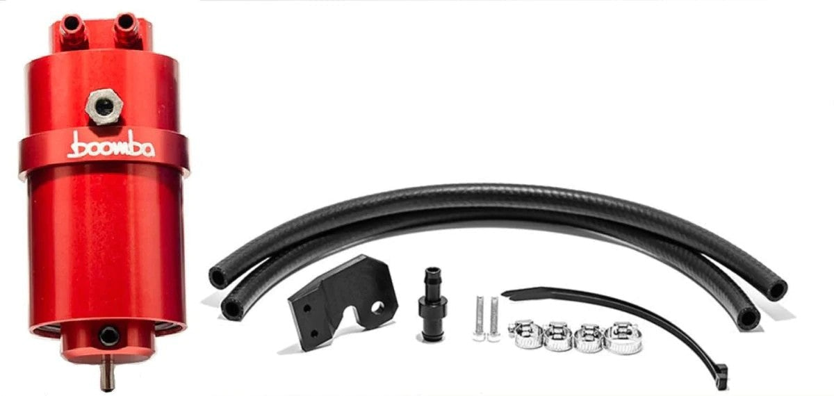Boomba Racing CATCH CAN STAGE 2 KIT (RED) - 2015-2021 Subaru WRX