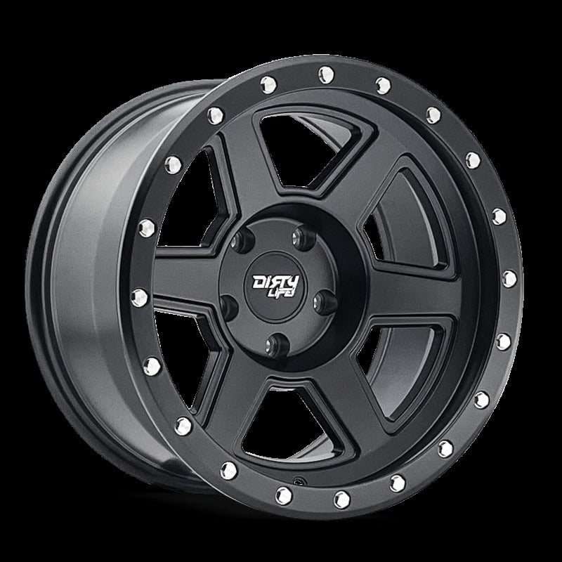 Dirty Life Compound 9315 18x9 / 6-135 BP / -12mm Offset / 87.1mm Hub Matte Black Wheel