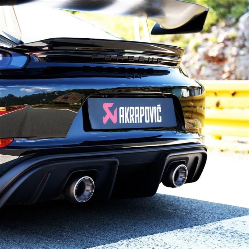 Akrapovic Tail Pipe Set Titanium for 2020+ Porsche Cayman GT4 (718) - TP-T/S/27