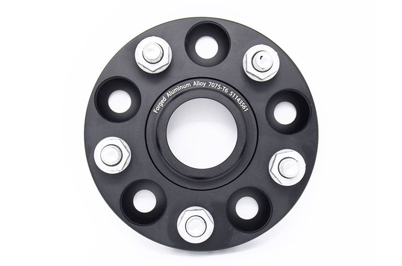 Torque Solution Forged Aluminum Wheel Spacer 5x114.3 20mm Black Pair - 2005-2021 Subaru STI / 2015-2021 WRX / 2019-2024 Forester / 2014-2024 Outback