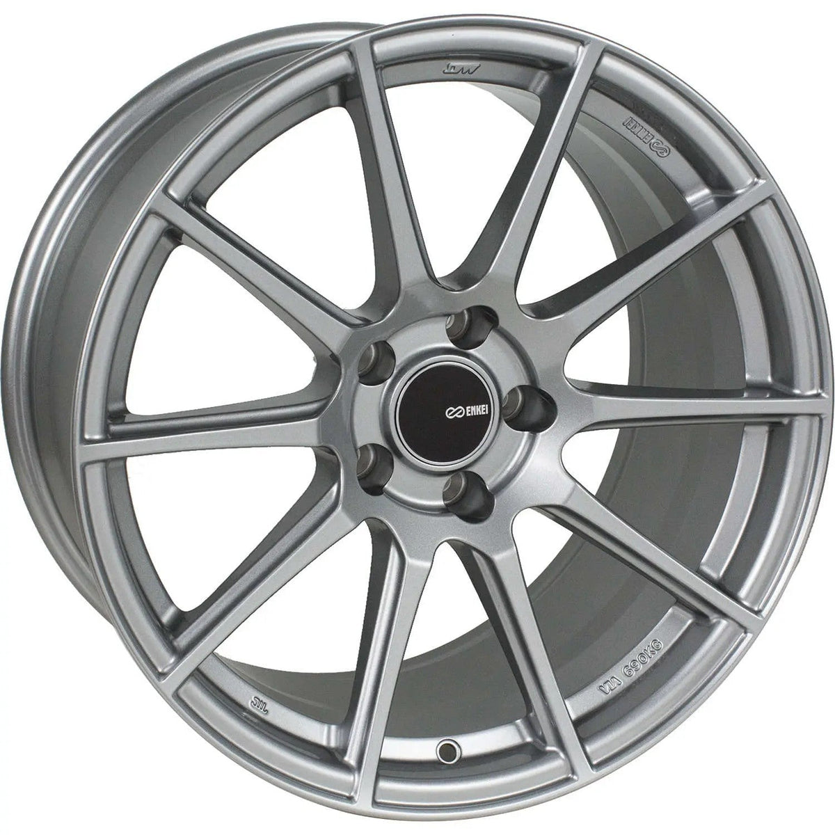 Enkei TS10 Storm Grey 18x9.5 +35 5x114.3 (Single Wheel) - 2015-2024 Subaru WRX / 2015-2021 STI / 2019-2024 Forester